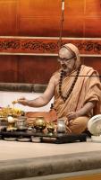 Shri Devi Pujana by HH Swamiji; Picture Courtesy Shri Jaikishan Kandlur